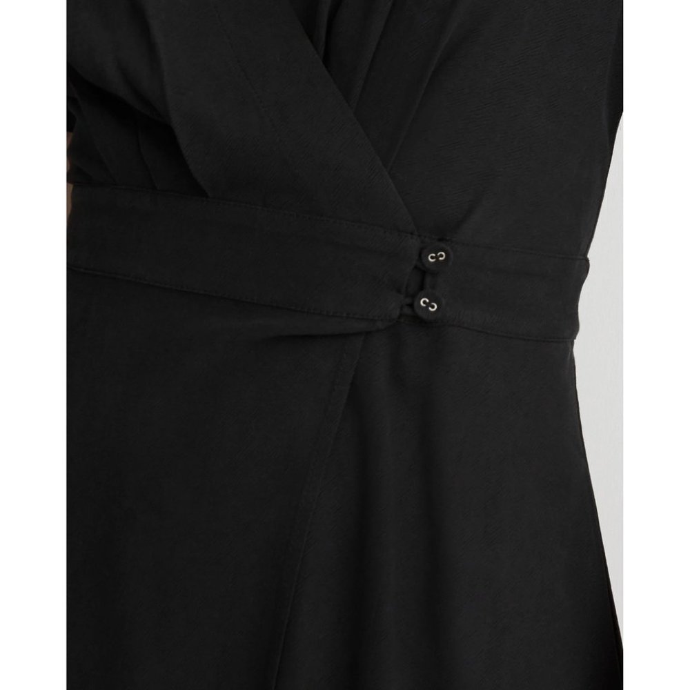 Madewell womens pleated waist wrap mini dress size 4 - Picture 3 of 9